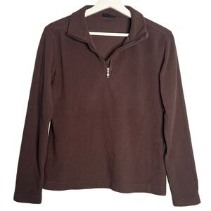 Bogner Long Sleeve Half Zip Pullover Fleece Jumper Chocolate Men's Size Medium